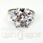 Solitario Argento con Zircone mm12